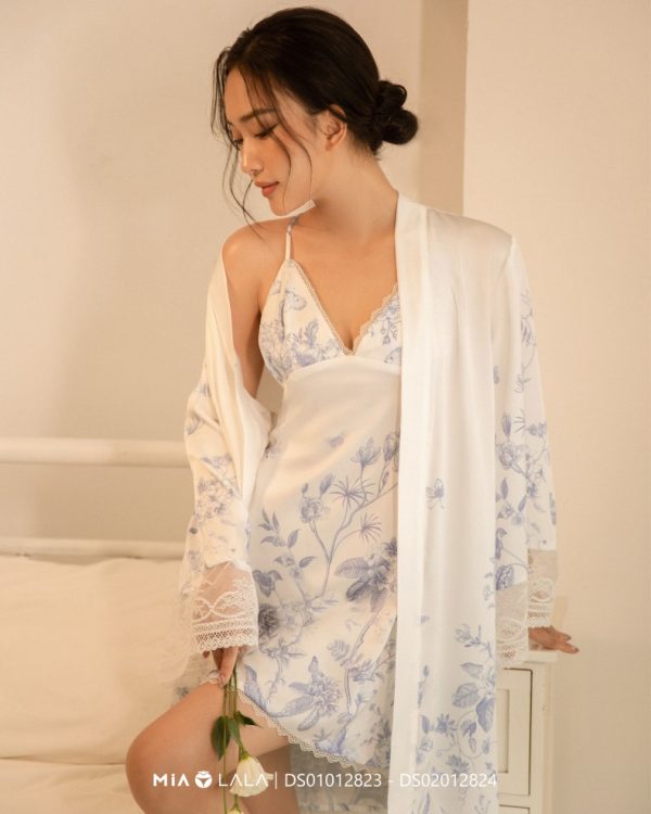 Áo choàng ngủ lụa DS01012823