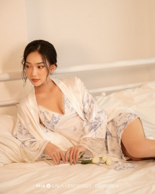 Áo choàng ngủ lụa DS01012823
