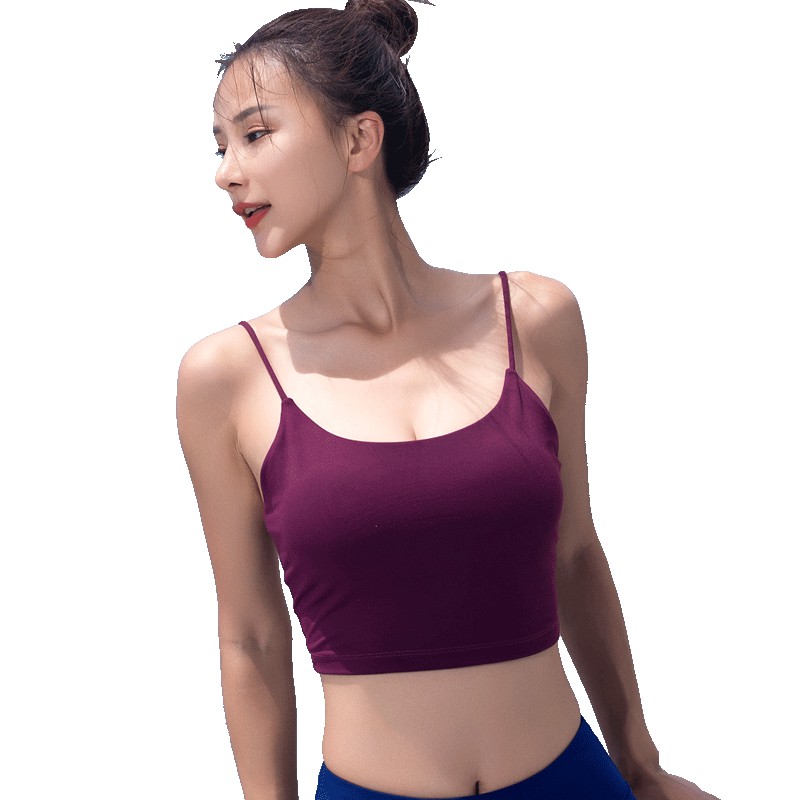 Áo tập gym yoga, Áo bra 2 dây trên rốn tập gym, yoga