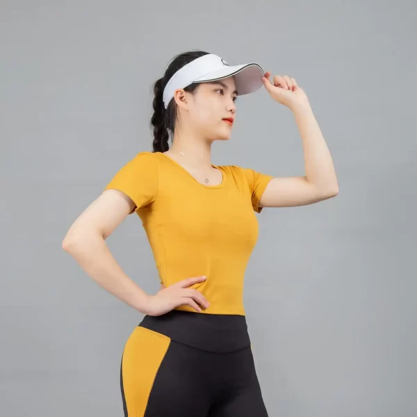 Áo thể thao Gladimax Croptop cộc tay có đệm ngực